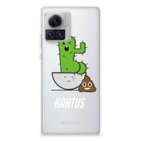 Motorola Moto X30 Pro Telefoonhoesje met Naam Cactus Poo
