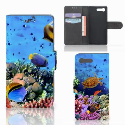 Sony Xperia X Compact | Telefoonhoesje | Met pasjeshouder | Vissen Sony Xperia X Compact | Telefoonhoesje | Met pasjeshouder | Vissen