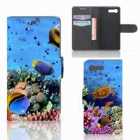 Sony Xperia X Compact | Telefoonhoesje | Met pasjeshouder | Vissen