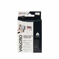 VELCRO® VEL-EC60239 Klittenband Om vast te plakken Haak- en lusdeel, Extra sterk (l x b) 100 mm x 50 mm Zwart 2 paar - thumbnail