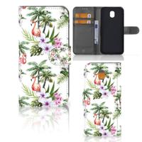 Samsung Galaxy J5 2017 | Telefoonhoesje | Met pasjeshouder | Flamingo Palms