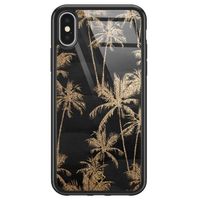 iPhone X/XS glazen hardcase - Palmbomen iPhone X/XS glazen hardcase - Palmbomen