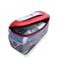 Volkswagen T1 Bus Kleine EHBO Tas incl EHBO Kit (Rood/Grijs) - thumbnail