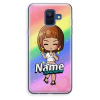 Chibi Maker vrouw: Samsung Galaxy A6 (2018) Transparant Hoesje
