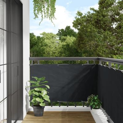 VidaXL Balkonscherm oxford textiel 75x400 cm antraciet