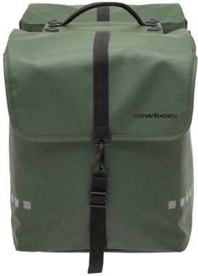 Dubbele fietstas New Looxs Odense Double Racktime 39 liter 34 x 16 x 38 cm (x2) - groen