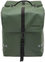 Dubbele fietstas New Looxs Odense Double Racktime 39 liter 34 x 16 x 38 cm (x2) - groen