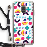 8-bit N°2: Samsung Galaxy A8 (2018) Transparant Hoesje met koord