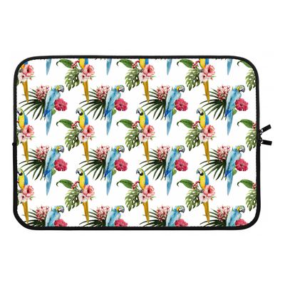Kleurrijke papegaaien: Laptop sleeve 13 inch