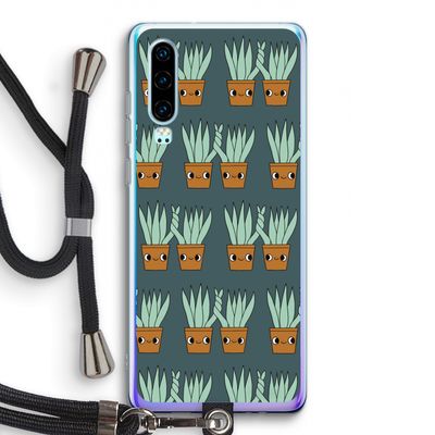 Sansevieria: Huawei P30 Transparant Hoesje met koord