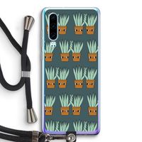 Sansevieria: Huawei P30 Transparant Hoesje met koord