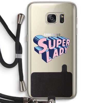 Superlady: Samsung Galaxy S7 Transparant Hoesje met koord