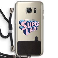 Superlady: Samsung Galaxy S7 Transparant Hoesje met koord