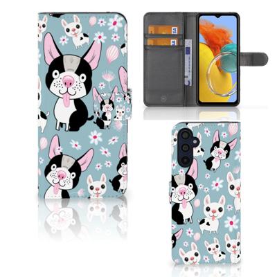 Samsung Galaxy M14 | Telefoonhoesje | Met pasjeshouder | Hondjes