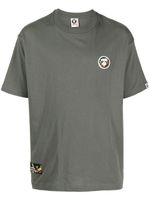 AAPE BY *A BATHING APE® t-shirt à logo imprimé - Gris