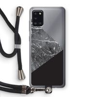 Combinatie marmer: Samsung Galaxy A31 Transparant Hoesje met koord