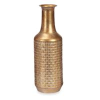 Giftdecor Bloemenvaas Antique Roman - goud - metaal - 14 x 46 cm - Design vaas - thumbnail