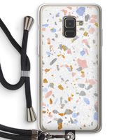 Terrazzo N°8: Samsung Galaxy A8 (2018) Transparant Hoesje met koord