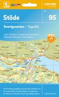 Topografische kaart - Wandelkaart 95 Sverigeserien Stöde | Norstedts