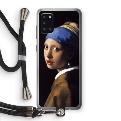 The Pearl Earring: Samsung Galaxy A31 Transparant Hoesje met koord