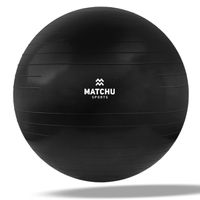 Matchu Sports Fitnessbal 85cm - Zwart - Ø 85cm - thumbnail
