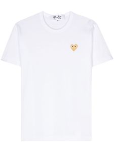 Comme Des Garçons Play t-shirt en coton à patch cœur - Blanc