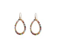 Day&Eve Hang Oorbellen Beads Open Drop Multi | Goud