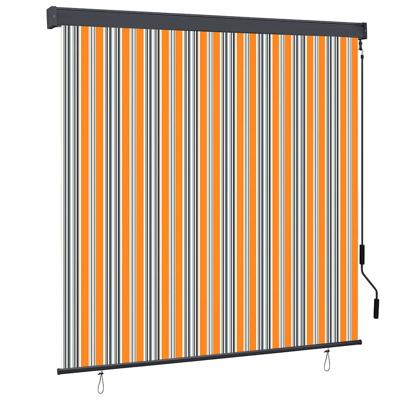 Buiten Rolgordijn Gestreept Geel en blauw 180 x 250 cm Stof