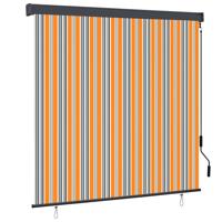 Buiten Rolgordijn Gestreept Geel en blauw 180 x 250 cm Stof