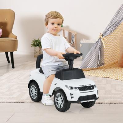 Duwauto voor Kinderen Glijspeelgoed voor Peuters met Claxon en Opbergruimte Onder de Stoel Auto om in te Rijden voor Kinderen Wit