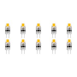 LED Lamp 10 Pack - Velvalux - G4 Fitting - Dimbaar - 2W - Warm Wit 3000K - 12V Steeklamp | Vervangt 20W