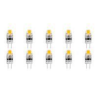 LED Lamp 10 Pack - Velvalux - G4 Fitting - Dimbaar - 2W - Warm Wit 3000K - 12V Steeklamp | Vervangt 20W