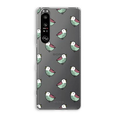 Vogeltjes: Sony Xperia 1 III Transparant Hoesje