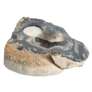 Waxinelichthouder Ruwe Agaat Brok (ca. 1000 ~ 1800 gram)