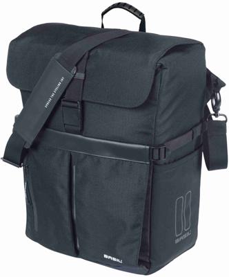 Fietsschoudertas Basil Move MIK 15 liter 14 x 24 x 34 cm - Zwart
