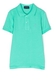 POLO RALPH LAUREN KIDS polo à logo brodé - Vert