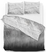 Zo! Home Flanel Dekbedovertrek Entia - Grey-Lits-jumeaux (240 x 200/220 cm)