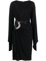 TOM FORD robe mi-longue à taille ceinturée - Noir - thumbnail