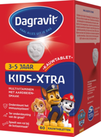 Dagravit Kids-Xtra Multivitaminen Kauwtabletten Aardbei - thumbnail