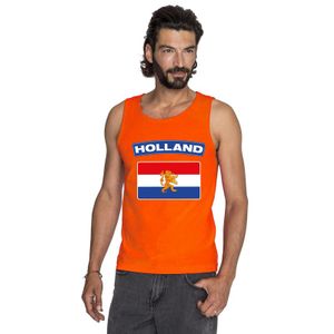 Oranje Hollandse vlag tanktop heren