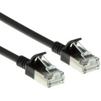 ACT Zwarte 0,15 meter LSZH U/FTP CAT6A datacenter slimline patchkabel snagless met RJ45 connectoren ACT Zwarte 0,15 meter LSZH U/FTP CAT6A datacenter slimline patchkabel snagless met RJ45 connectoren
