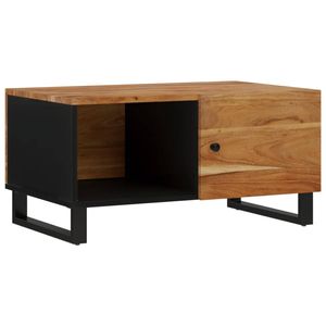 The Living Store Salontafel - Massief acaciahout - 80 x 50 x 40 cm