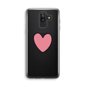 Hartje: Samsung Galaxy J8 (2018) Transparant Hoesje