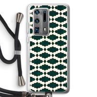 Moroccan tiles: Huawei P40 Pro Plus Transparant Hoesje met koord Moroccan tiles: Huawei P40 Pro Plus Transparant Hoesje met koord
