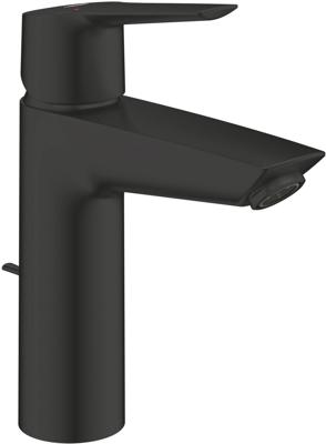 Grohe QuickFix Start M-Size wastafelkraan met trekwaste mat zwart