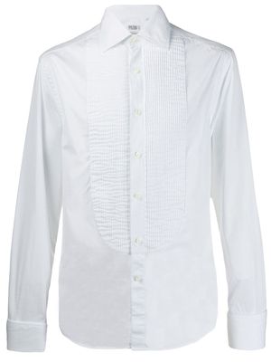 Brunello Cucinelli chemise à plastron plissé - Blanc
