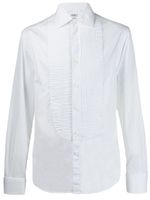 Brunello Cucinelli chemise à plastron plissé - Blanc