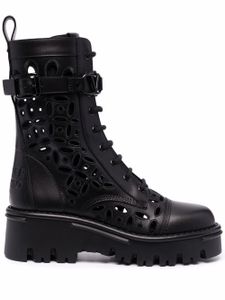 Valentino Garavani bottines à découpes - Noir