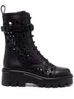 Valentino Garavani bottines à découpes - Noir