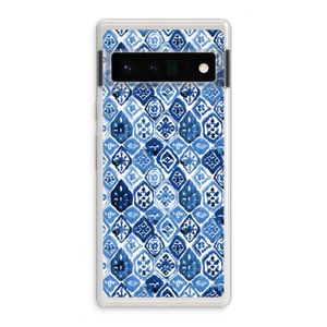 Blauw motief: Google Pixel 6 Pro Transparant Hoesje